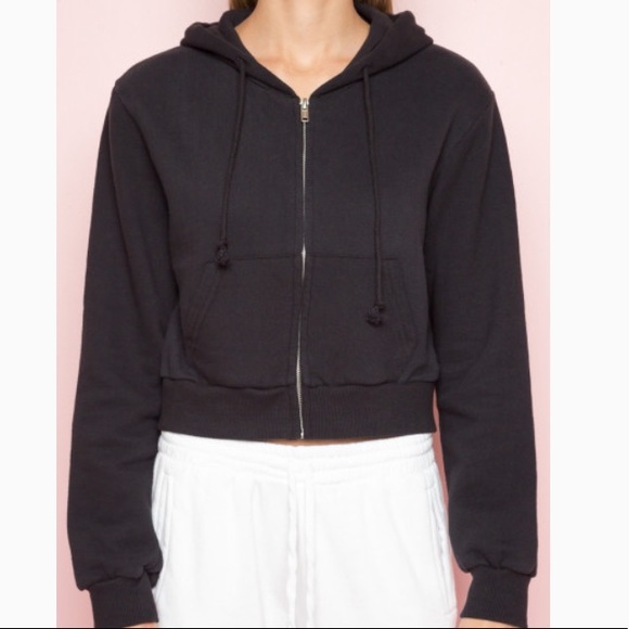 Black crystal hoodie brandy Clearance
